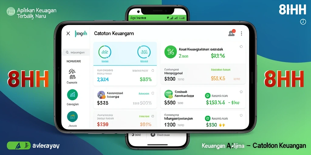 Antarmuka pengguna 8HHH untuk pencatatan keuangan harian.