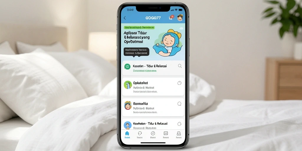 Antarmuka GOGO77 yang menenangkan untuk tidur dan relaksasi.