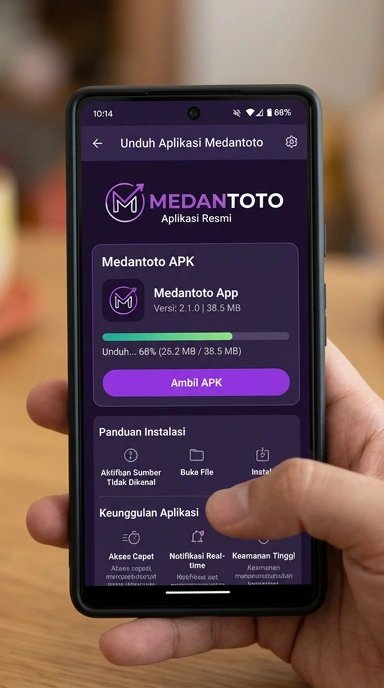 Tampilan halaman APK medantoto